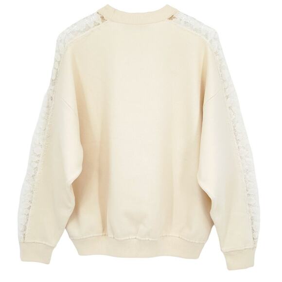 GIVENCHY Lace Insert Sweatshirt S - Picture 2 of 10